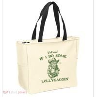 YAll Mind If I Do Some Lollygagging Funny Cowboy Frog Tote Bag thumb 2