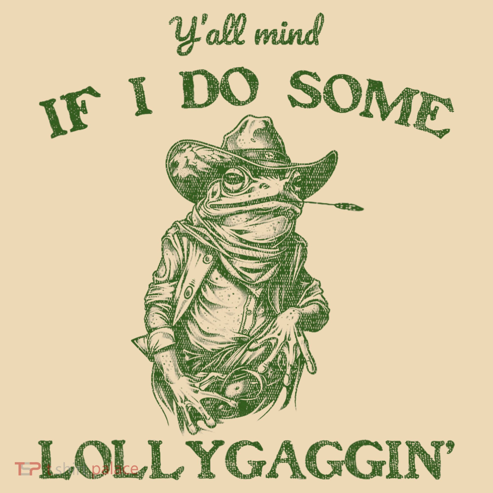 YAll Mind If I Do Some Lollygagging Funny Cowboy Frog Tote Bag