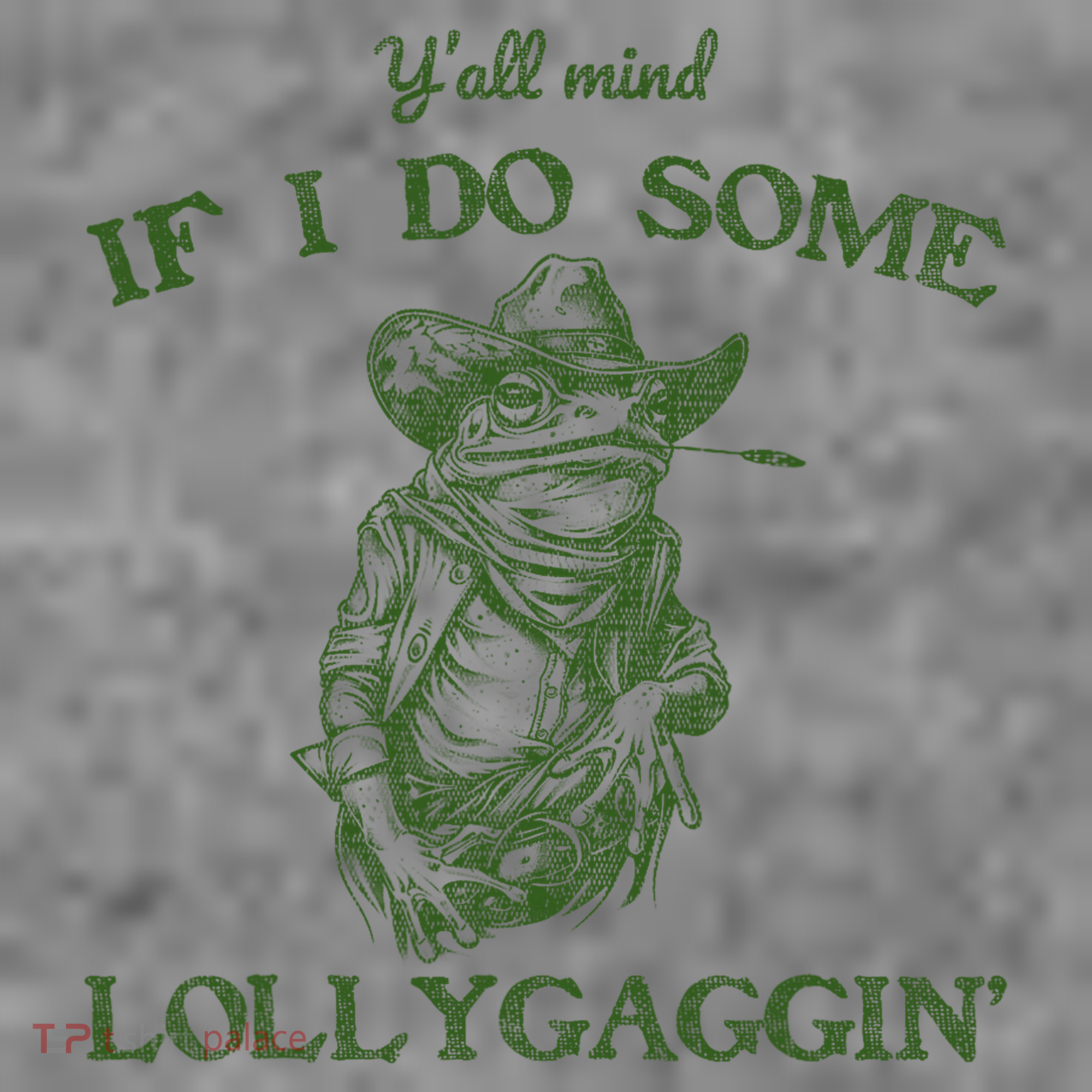 YAll Mind If I Do Some Lollygagging Funny Cowboy Frog Toddler Hoodie