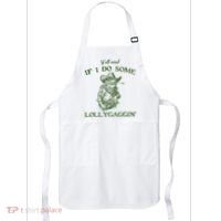 YAll Mind If I Do Some Lollygagging Funny Cowboy Frog Apron thumb 0