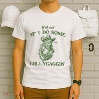 YAll Mind If I Do Some Lollygagging Funny Cowboy Frog T-Shirt thumb 6
