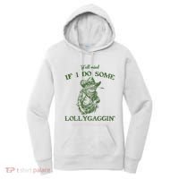 YAll Mind If I Do Some Lollygagging Funny Cowboy Frog Women's Hoodie thumb 0