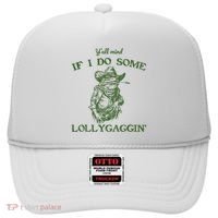 YAll Mind If I Do Some Lollygagging Funny Cowboy Frog Hat thumb 0