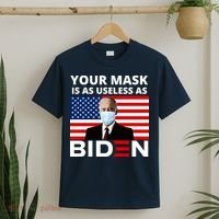 Your Mask Is As Useless As Biden Funny T-Shirt thumb 2