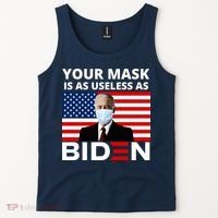 Your Mask Is As Useless As Biden Funny Tank Top thumb 2