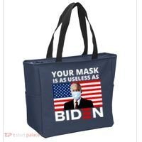 Your Mask Is As Useless As Biden Funny Tote Bag thumb 2