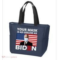 Your Mask Is As Useless As Biden Funny Tote Bag thumb 3