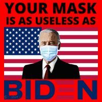 Your Mask Is As Useless As Biden Funny Santa Hat thumb 1