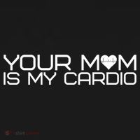 Your Mom Is My Cardio Heartbeat I Love Hot Moms Meaningful Gift Women's Hoodie thumb 2