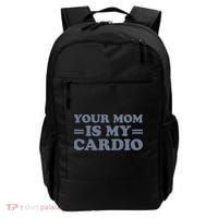 Your Mom Is My Cardio Funny Saying Backpack thumb 0