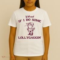 Yall Mind If I Do Some Lollygaggin Funny Frog T-Shirt thumb 4