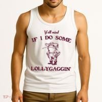 Yall Mind If I Do Some Lollygaggin Funny Frog Tank Top thumb 3