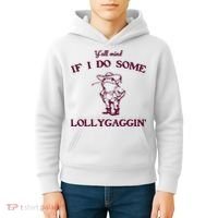 Yall Mind If I Do Some Lollygaggin Funny Frog Kids Hoodie thumb 4