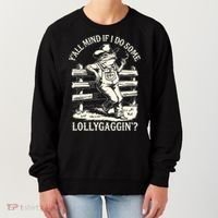 Yall Mind If I Do Some Lollygagging Cowboy Western Frog Women's Sweatshirt thumb 0
