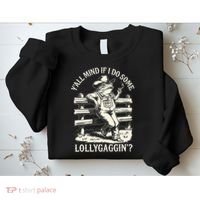 Yall Mind If I Do Some Lollygagging Cowboy Western Frog Sweatshirt thumb 2