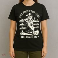 Yall Mind If I Do Some Lollygagging Cowboy Western Frog T-Shirt thumb 4