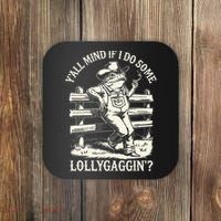 Yall Mind If I Do Some Lollygagging Cowboy Western Frog Coaster thumb 0