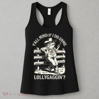 Yall Mind If I Do Some Lollygagging Cowboy Western Frog Women's Tank Top thumb 3