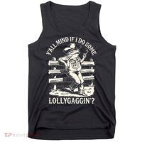 Yall Mind If I Do Some Lollygagging Cowboy Western Frog Tank Top thumb 0