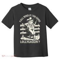 Yall Mind If I Do Some Lollygagging Cowboy Western Frog Toddler T-Shirt thumb 0