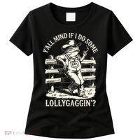 Yall Mind If I Do Some Lollygagging Cowboy Western Frog Women's T-Shirt thumb 0
