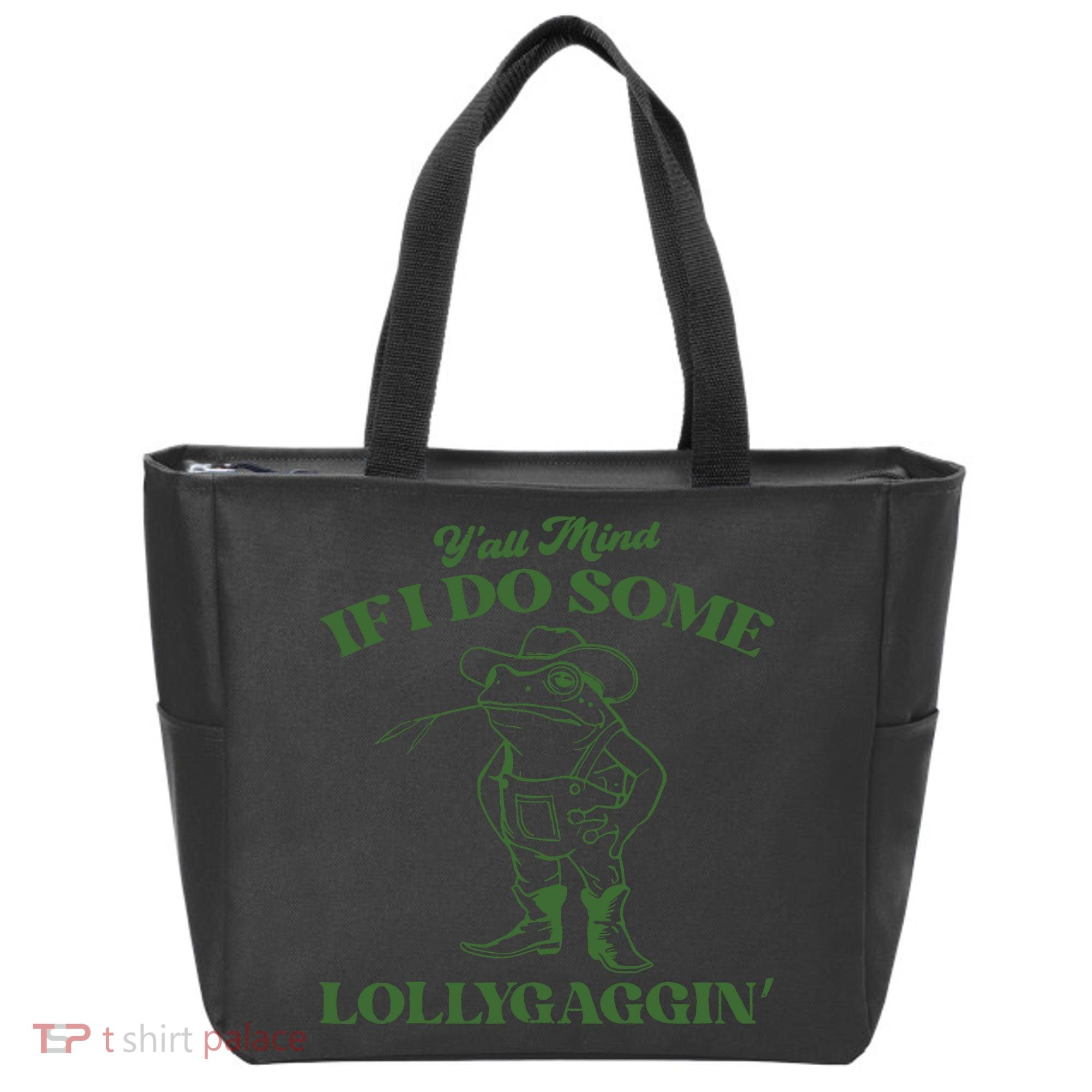 Yall Mind If I Do Some Lollygagging Cowboy Frog Tote Bag