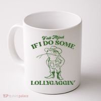 Yall Mind If I Do Some Lollygagging Cowboy Frog Coffee Mug thumb 0