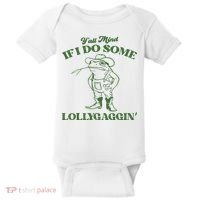 Yall Mind If I Do Some Lollygagging Cowboy Frog Baby Bodysuit thumb 0