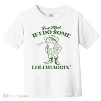 Yall Mind If I Do Some Lollygagging Cowboy Frog Toddler T-Shirt thumb 0