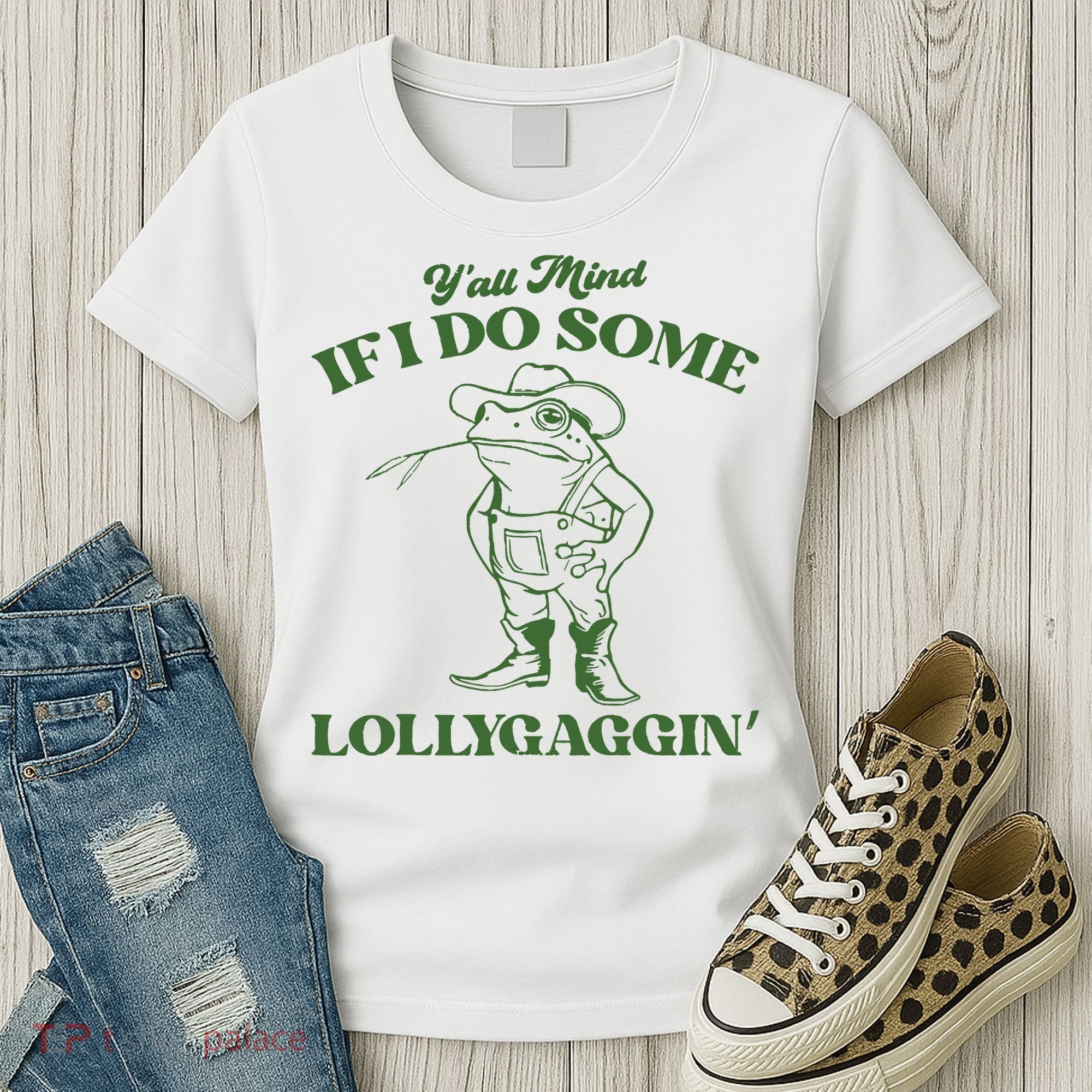 Yall Mind If I Do Some Lollygagging Cowboy Frog Women's T-Shirt