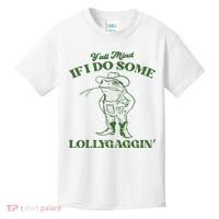 Yall Mind If I Do Some Lollygagging Cowboy Frog Kids T-Shirt thumb 0