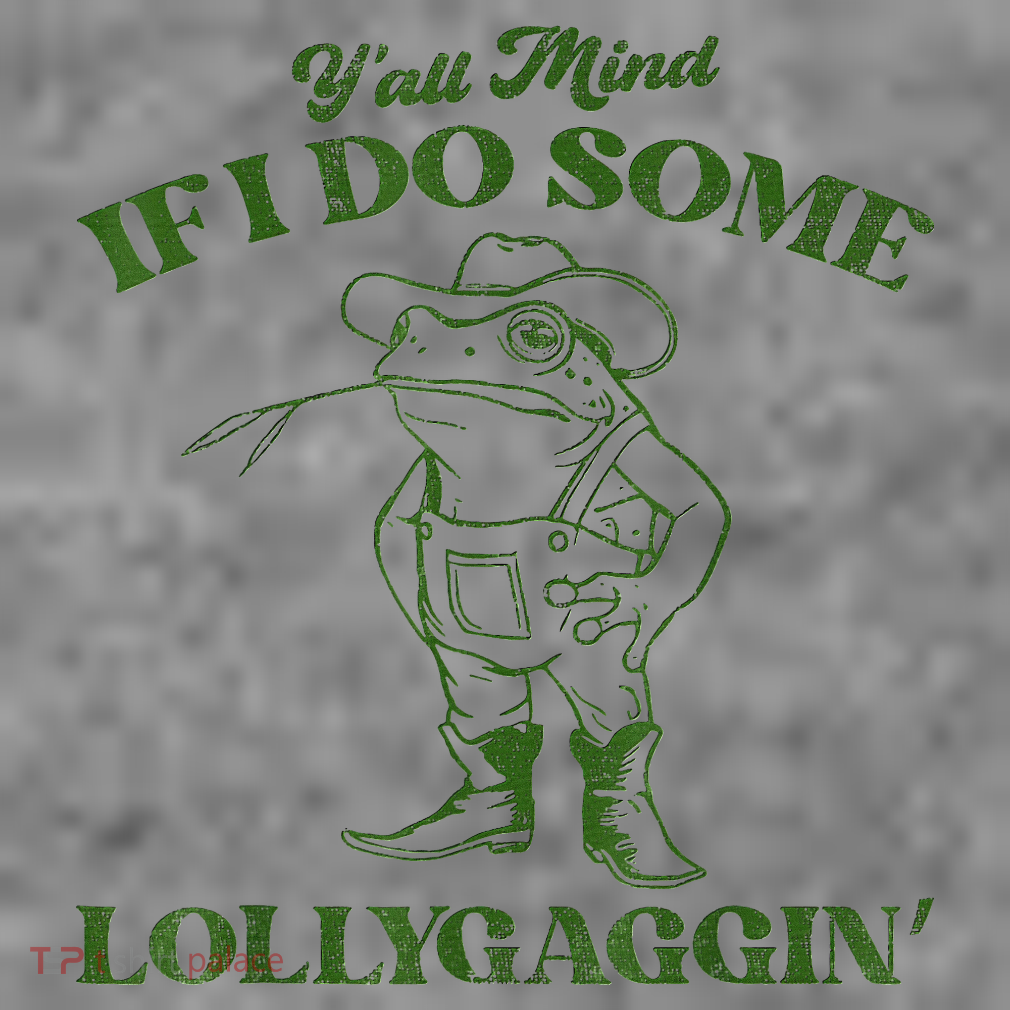 YAll Mind If I Do Some Lollygagging Cowboy Frog Toddler Hoodie