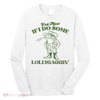 YAll Mind If I Do Some Lollygagging Cowboy Frog Long Sleeve Shirt thumb 0