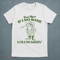YAll Mind If I Do Some Lollygagging Cowboy Frog T-Shirt thumb 5