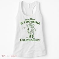 YAll Mind If I Do Some Lollygagging Cowboy Frog Women's Tank Top thumb 0