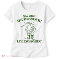YAll Mind If I Do Some Lollygagging Cowboy Frog Women's T-Shirt thumb 0