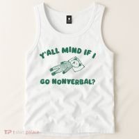 YAll Mind If I Go Nonverbal Tank Top thumb 2