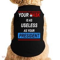 Your Mask Is As Useless As Your President Doggie Tank thumb 0