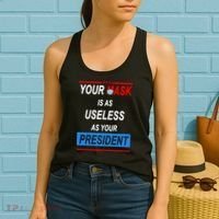 Your Mask Is As Useless As Your President Women's Tank Top thumb 2