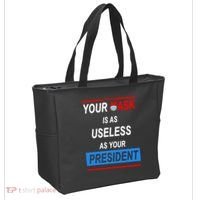 Your Mask Is As Useless As Your President Tote Bag thumb 2