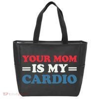 Your Mom Is My Cardio Funny Saying Tote Bag thumb 0