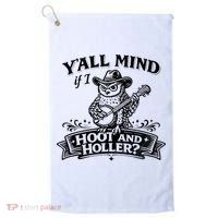 Yall Mind If I Hoot And Holler Golf Towel thumb 0