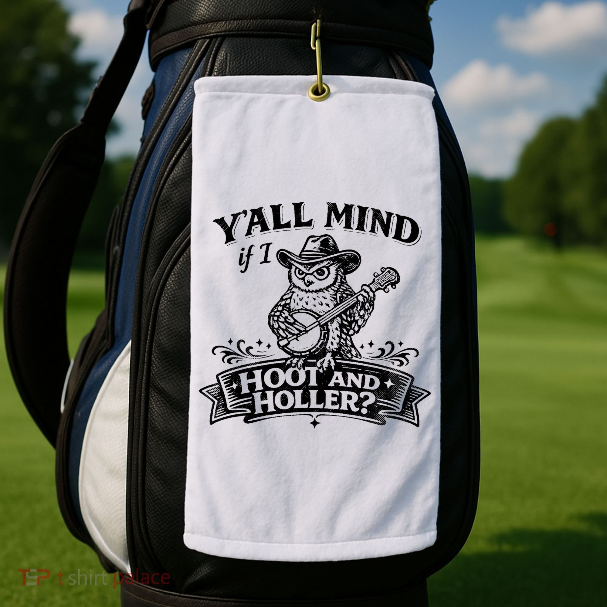 Yall Mind If I Hoot And Holler Golf Towel
