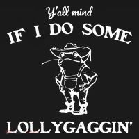 YAll Mind If I Do Some Lollygaggin Cute Frog Tote Bag thumb 4