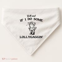 YAll Mind If I Do Some Lollygaggin Cute Frog USA-Made Doggie Bandana thumb 0