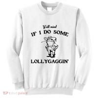 YAll Mind If I Do Some Lollygaggin Cute Frog Sweatshirt thumb 0