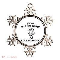 YAll Mind If I Do Some Lollygaggin Cute Frog Ornament thumb 0
