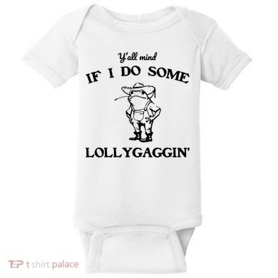 YAll Mind If I Do Some Lollygaggin Cute Frog Baby Bodysuit