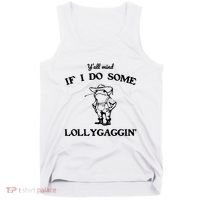 YAll Mind If I Do Some Lollygaggin Cute Frog Tank Top thumb 0