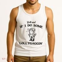 YAll Mind If I Do Some Lollygaggin Cute Frog Tank Top thumb 3